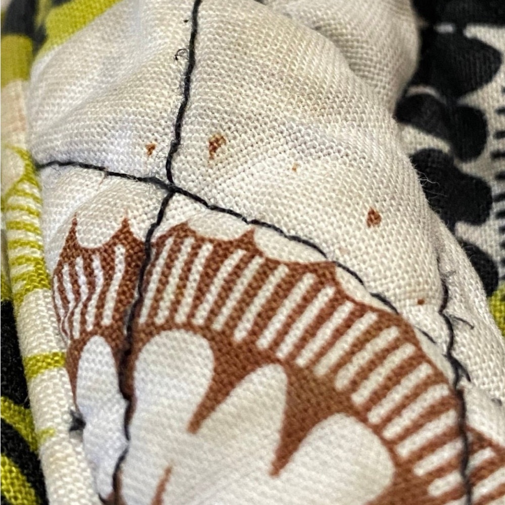 Vera Bradley Crossbody Bag Brown Green Black Quilted Boho Y2K Festival Granola - Picture 10 of 11